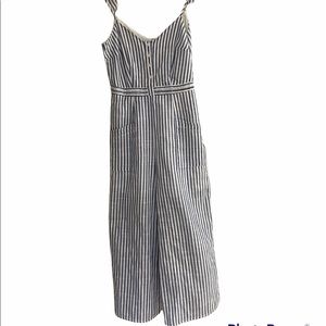 Nautical Jumpsuit Flutter Straps Vacation Women’s Size Small NWT
